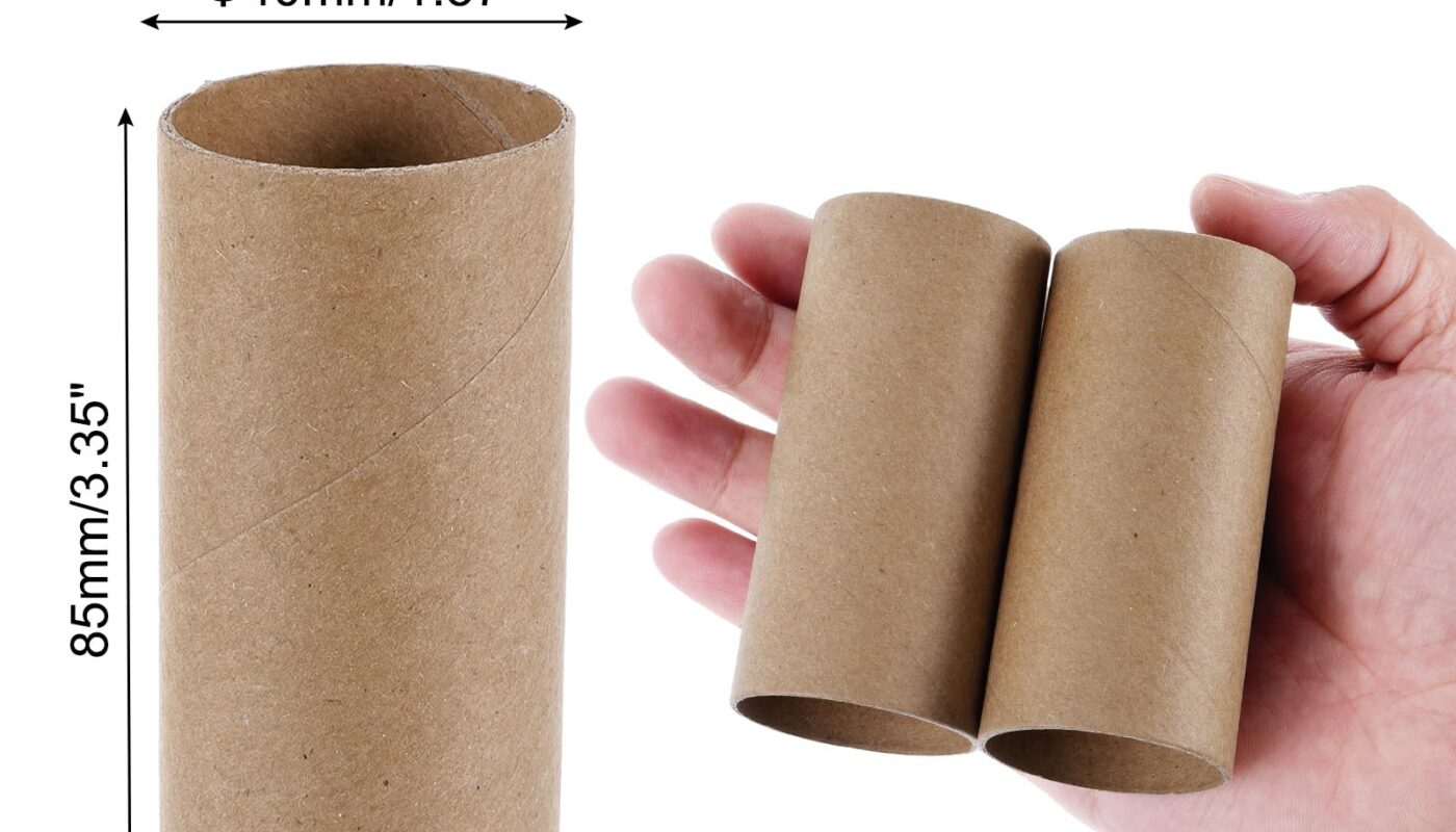 Amazon.com: PATIKIL 3.35 Inch Cardboard Tubes, 100 Packs Toilet Paper Rolls for Crafts TP Tubes Empty Paper Towel Rolls Sturdy 1.5 inch Diameter Thick Bulk for Art Classroom Painting Robotics, Brown :